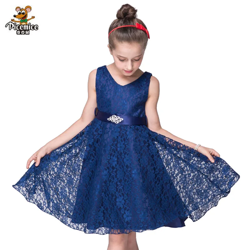 

Girls Party Dress Elegant Girl Long Evening Dress For Wedding Ceremony Kids Lace Dresses For Teen Girls Clothes 3-12 Years