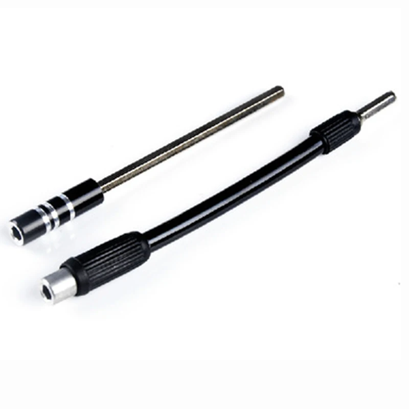 Broca de accionamiento hexagonal de 4mm, varilla de extensión Universal, soporte de broca de destornillador de eje magnético duro/flexible