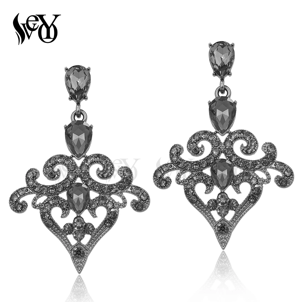 VEYO Fashion Jewelry Full of Rhinestone Trendy Earrings Crystal Drop Earrings For Women Top Quality