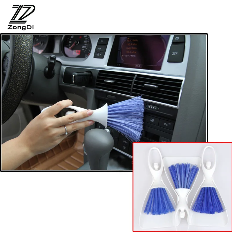 ZD 1X Air-conditioner Outlet Brush Cleaning Brush For Mercedes w203 w204 benz Honda civic 2006-2011 Mazda 3 6 cx-5 accessories