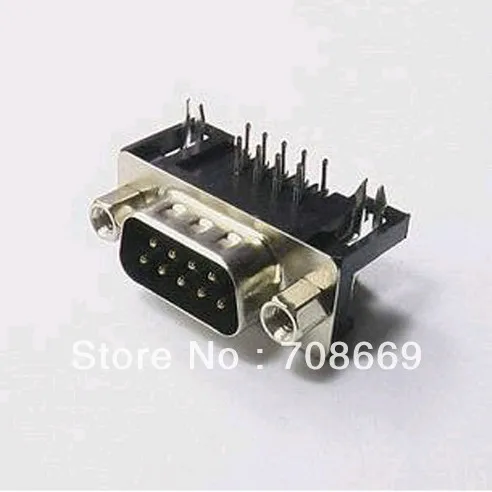 48PCS Serial Port Connector RS232 DR9 9-Pin Adapter Male