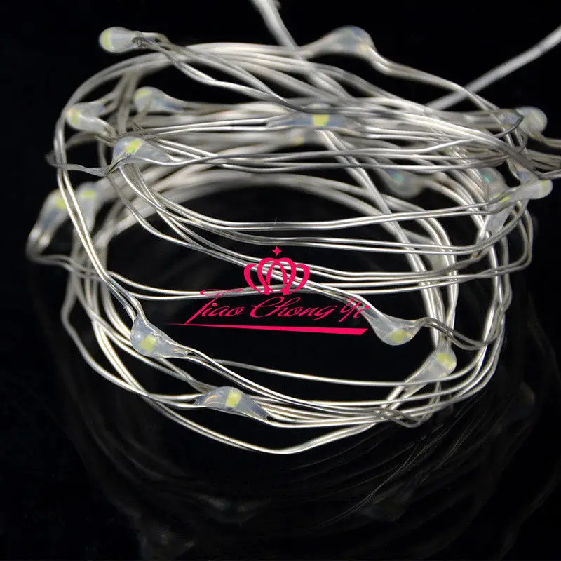 5M 10M LED Bendable Silver Wire Fairy String Lights Tree Branch Twigs 1A power
