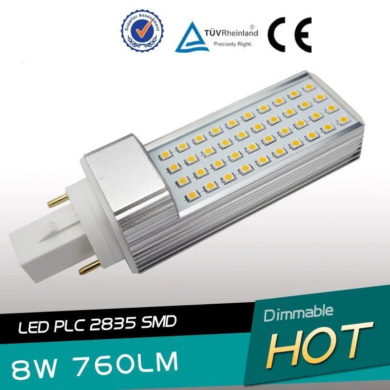 

10pcs/lot E27 G23 G24 LED PL light 6w 8W 10w 12w G24 led PLC lamp AC85-265V