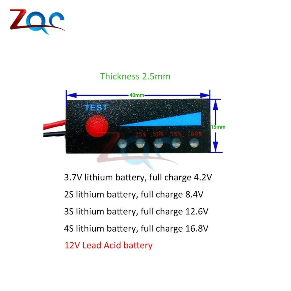 1S 2S 3S 4S 18650 Li-ion Lipo Lithium Battery Level Indicator Tester LCD Display Meter Module Capacity