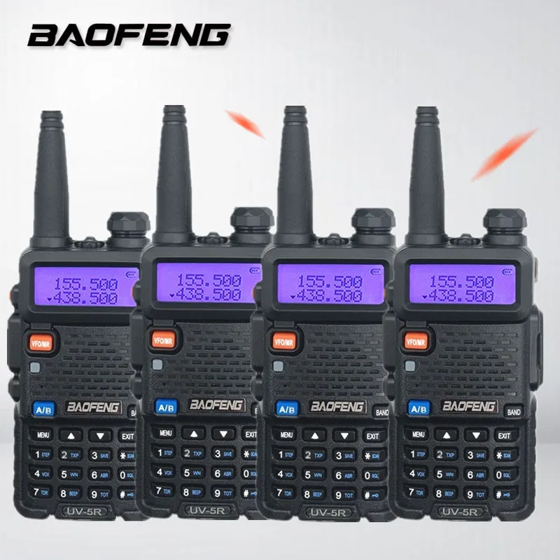 

4PCS Baofeng UV-5R Handheld Two Way Radio CB Ham Radio рация Station UV5R HF Radio Transceiver Walkie Talkie rádio UHF VHF