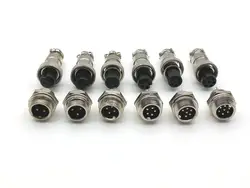 10set GX12 12mm 2pin 3pin 4Pin 5pin 6pin 7pin 12mm Audio Connector Chassis Mount