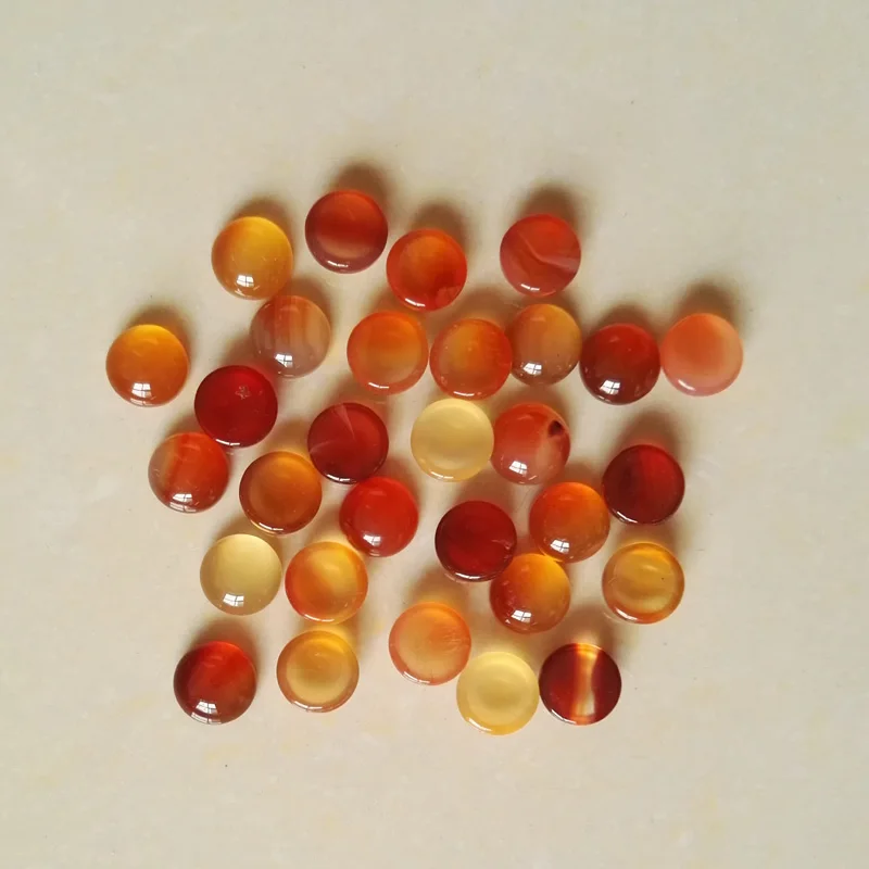 

wholesale fashion Natural red onyx stone round cab cabochon beads for jewelry Accessories 8mm 50pcs/lot free shipping