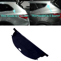 For Hyundai Santa Fe Sport XL 2013-2018 Black Retractable Rear Trunk Luggage Shield Shelf Cargo Cover Car Accessories