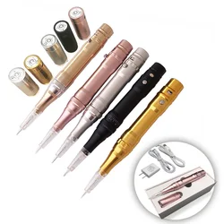 5 Colors High Quality Wireless Permanent Makeup Tattoo Machine Microblading Eyebrows Dermograph With Cartridge Needles