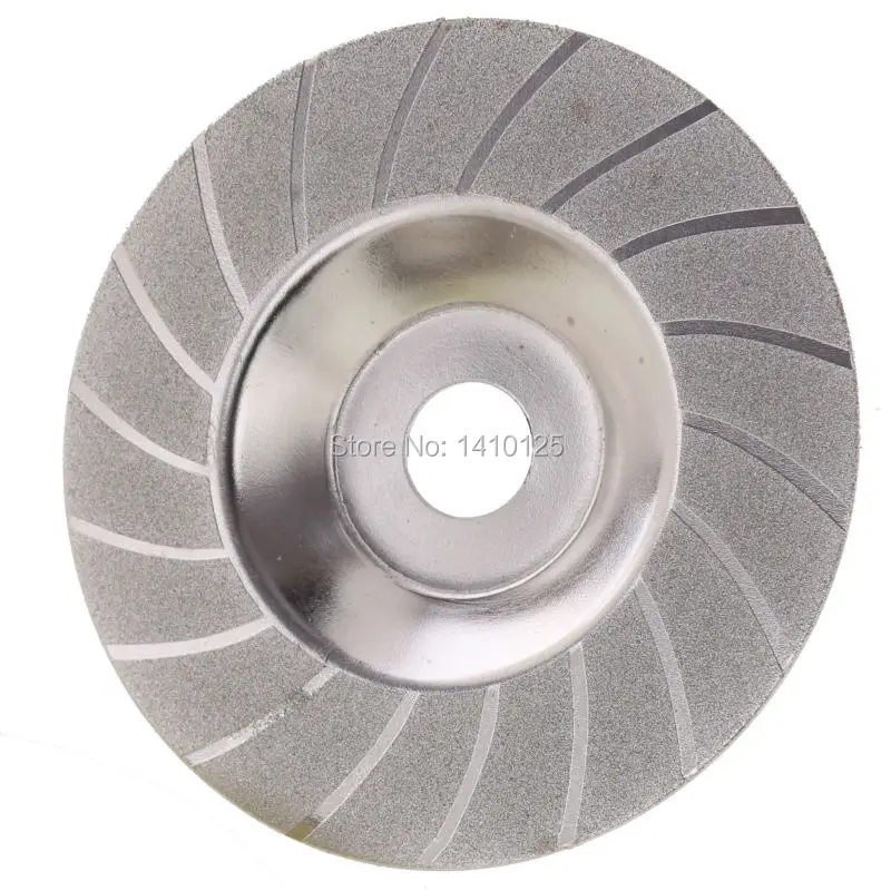 

100 mm 4" inch Diamond Coated Grinding Disc Wheel Convex Threading For Angle Grinder Grit 150 for Glass Stone