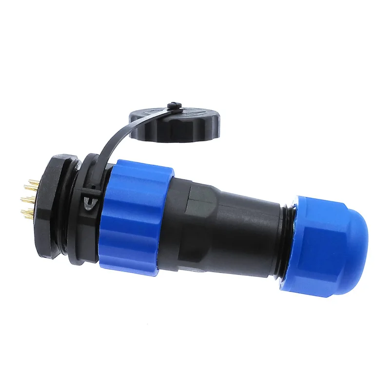 SP20 IP68 waterproof connector 2 pin 3/4/5/6/7/8/9/10/12/14Pins connectors plug and socket