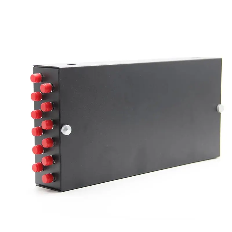 fiber optic termination box 12 cores fully installed SC pigtail&adapter SPCC 12 ports patch panel ftth distribution thick 1.1mm