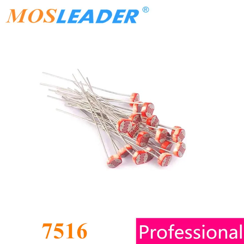 Mosleader 7516 7MM 100PCS GL7516 GM7516 DIP photoresistors Made in China