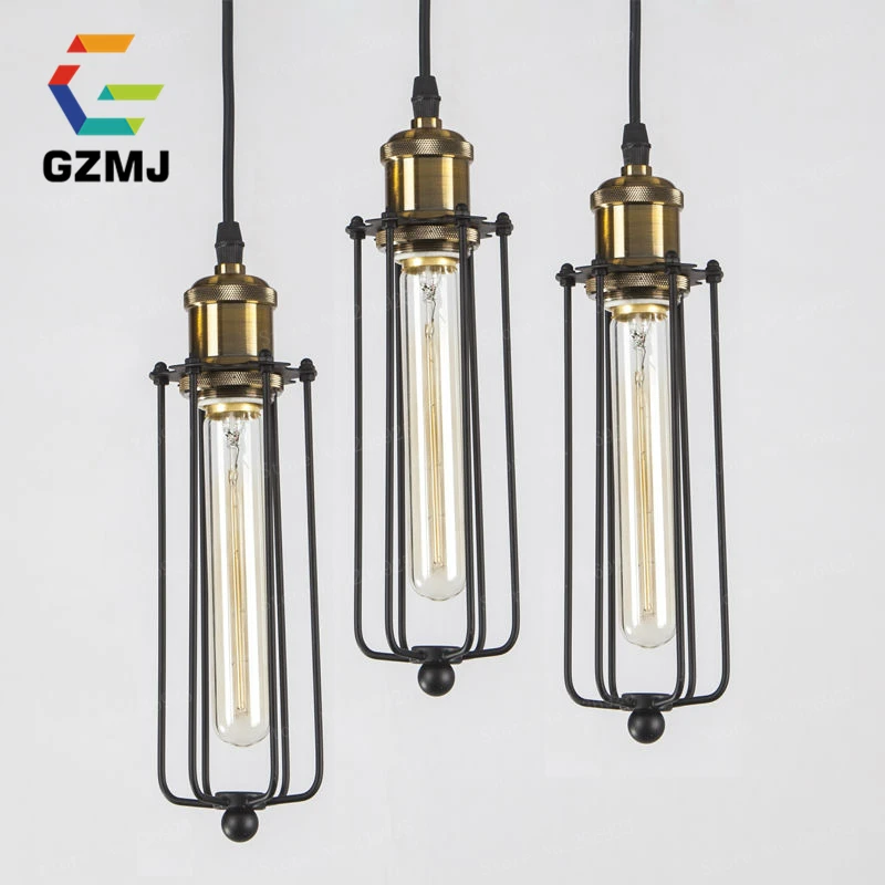 Loft Metal Pendant Lamp Loft Northern Europe American Vintage for Restaurant/Bedroom/Bar Home Decoration Black Modern Lighting