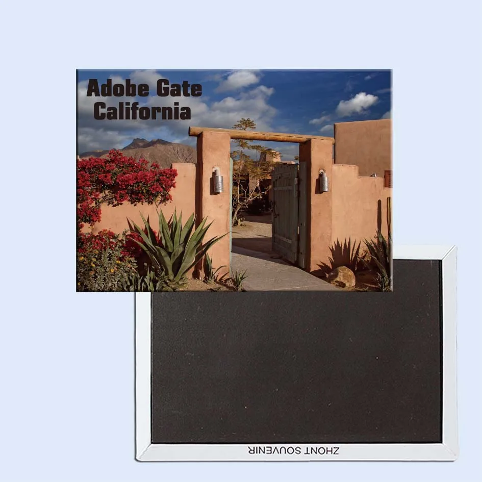 

Tourist Souvenirs,Fridge Magnetic,Exquisite Gift 24523, Adobe Gate, Borrego Springs, California