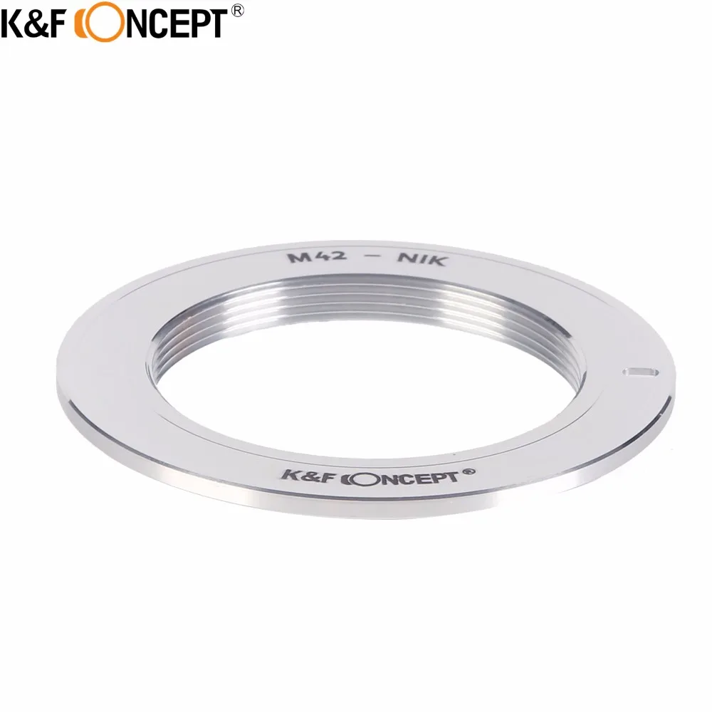 K&F CONCEPT Camera Lens Mount Adapter Ring for M42 Screw Mount Lens fit for Nikon Camera Body Full Manual Control