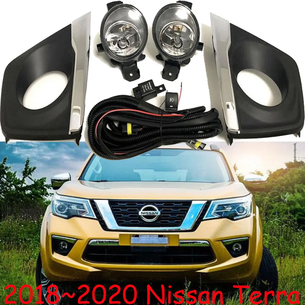 

1set car bumper lamp for Nissan Terra fog light car accessories 2018 2019year halogen bulb 4300k headlight Terra daytime light