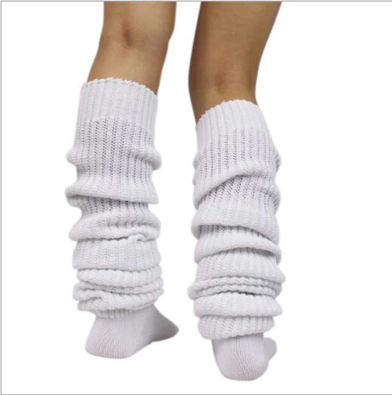 

Women Warm Vintage Heap Stockings Thick Thread Knitted Pile Up Fashion Japanese Style Mesh Loose High Over Knee Long Casual