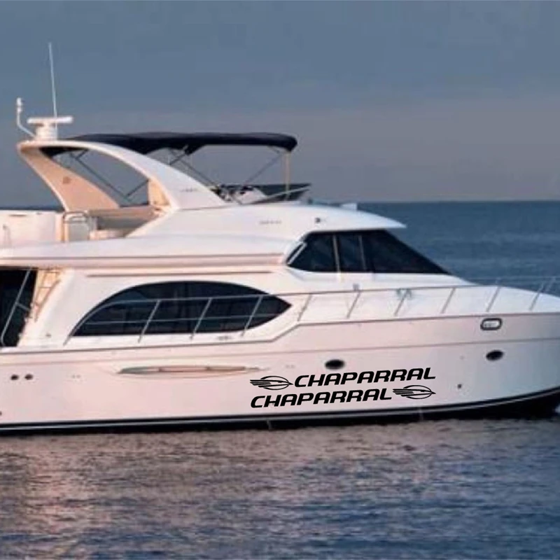 Set of 2 Decals For Chaparral Boat Vinyl Sticker Removable Waterproof Decal For Ship Yacht Decoration