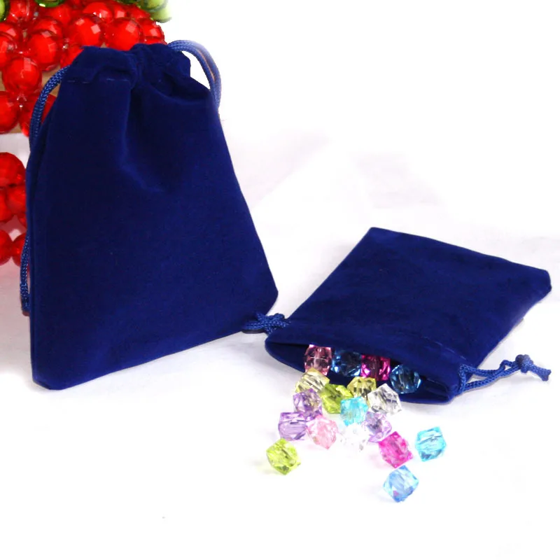 Best Selling 50pcs 7x9cm Dark Blue Velvet Drawstring Pouch Bag/Jewelry Bag,Christmas/Wedding Gift Bag PS-PDA01-01DBL