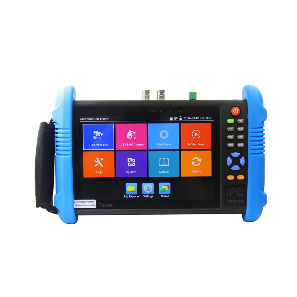 7 Inch 5 In 1 IP CCTV Tester Monitor Analog AHD TVI CVI 8MP Camera Testing H.265 WIFI POE 48V