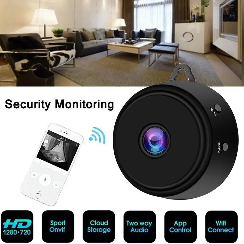 Mini HD 1080P Intelligent Monitoring  Magnetic Adsorption Camera Wireless Wifi IP Security Camera Camcorder For iPhone Android