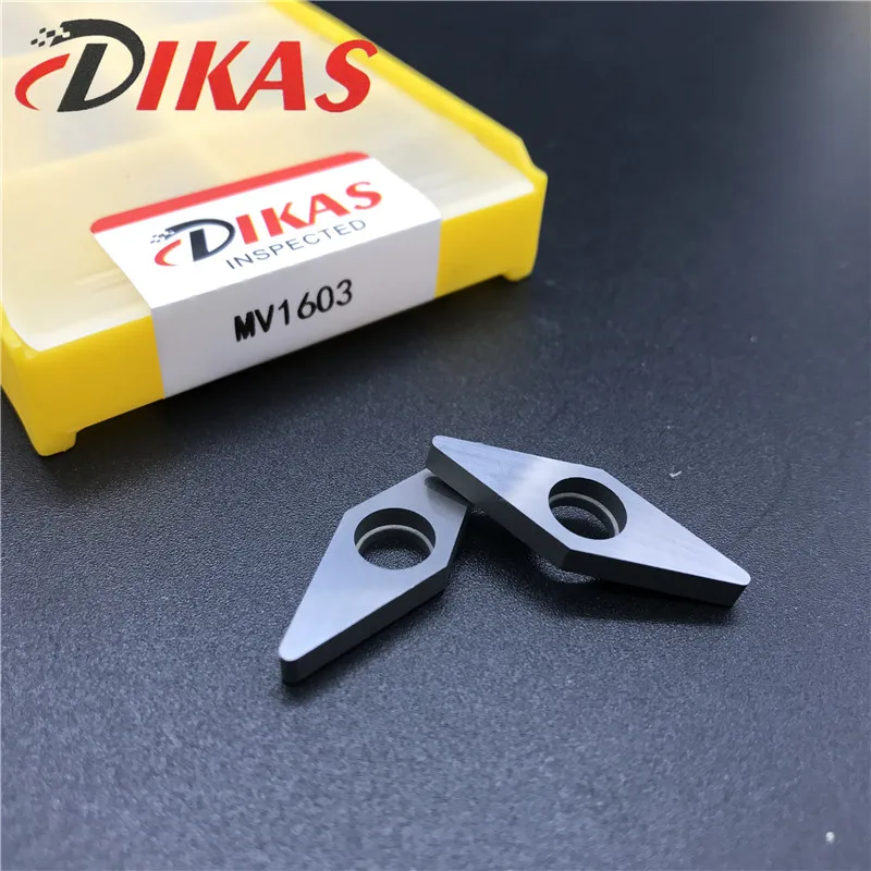 Dikas 10ピースMV1603ツールホルダーアクセサリータングステンカーバイドアクセサリーハード合金アクセサリー