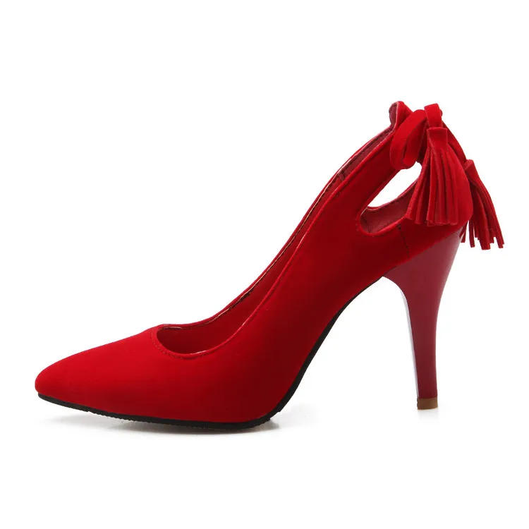 Big size 34-51 Shoes Woman 2017 New Arrival Wedding ladies high heel shoes Fashion Sweet Dress pointed toe Women Shoes Pumps E-8