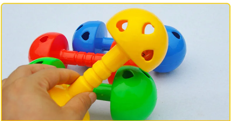 Kindergarten Gymnastics Equipment Props Children Mushroom Dumbbell Toddlers Fitness Dance Bell Plastic Music Sounding 2021