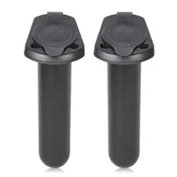 2 Pcs Plastic Flush Mount Fishing Rod Holder Cap Gasket Kayak Boat Canoe Tackle