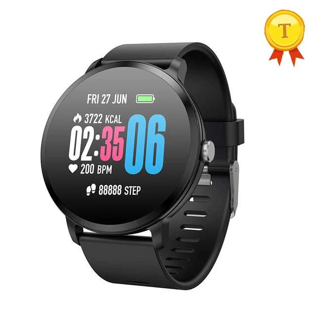 Smart Watch IP67 waterproof Tempered glass Activity Fitness tracker Heart rate Blood Pressure monitor Men women smartwatch AliExpress 44