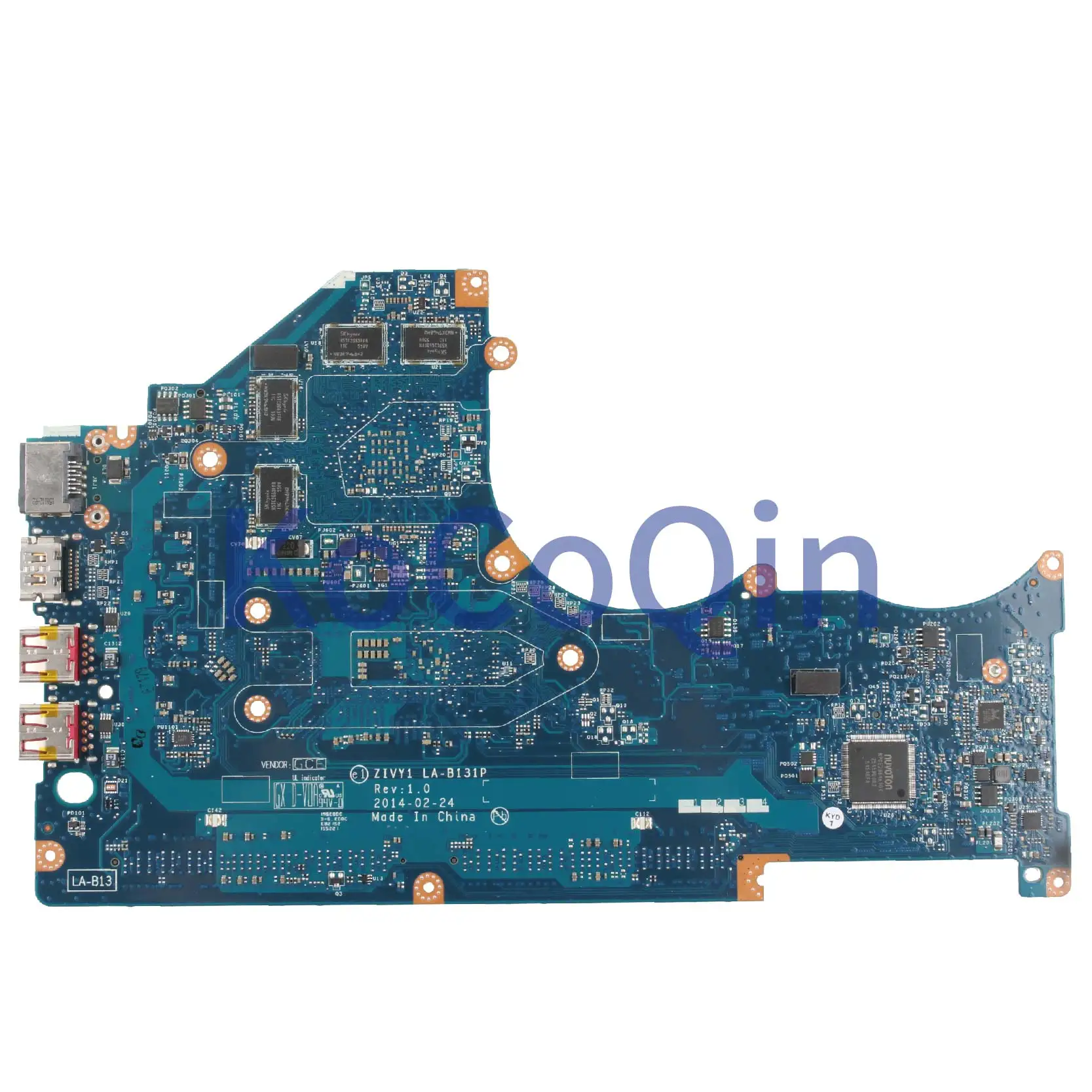 KoCoQin Laptop motherboard For LENOVO ThinkPad Y40-70 Y40-80 I7-5500U 2G Mainboard ZIVY1 LA-B131P 5B20H13366 SR23W 216-0846033