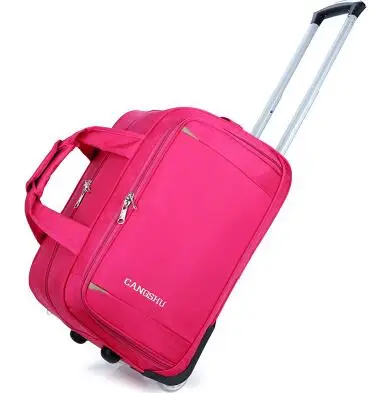 Bolsa de viagem para homens e mulheres, mala de viagem com rodinhas para viagem, mala de viagem oxford com rodinhas