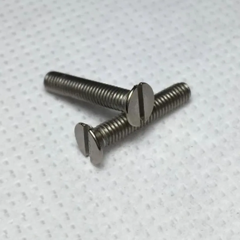 4pcs M1.4 Titanium screw Word of sinking head DIN963 Pure titaniumsGR2 3mm-6mm Length