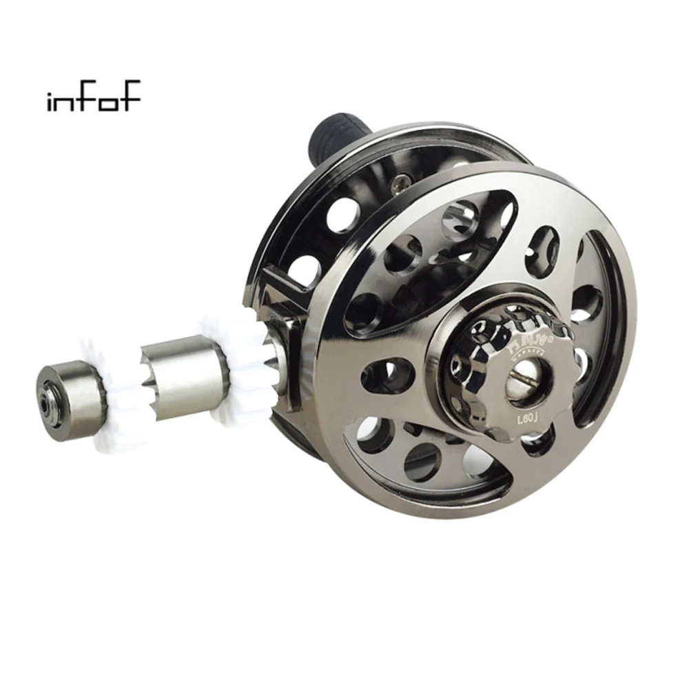 Metal Fly Fishing Reel 2+1BB 1:1 Aluminum Alloy Die Casting Fly Fishing wheel Bass Fishing Tackle Right or left hand