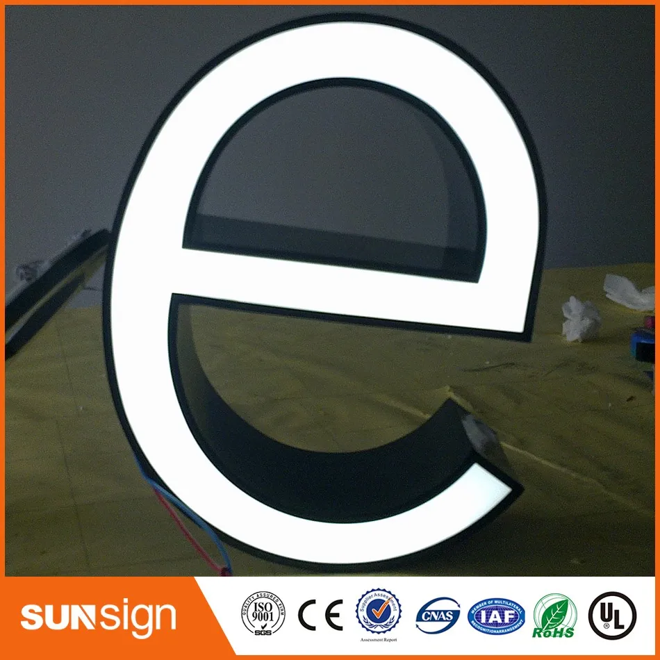 Custom Super Heldere Reclame Verlichte Letters Fontlit Letters