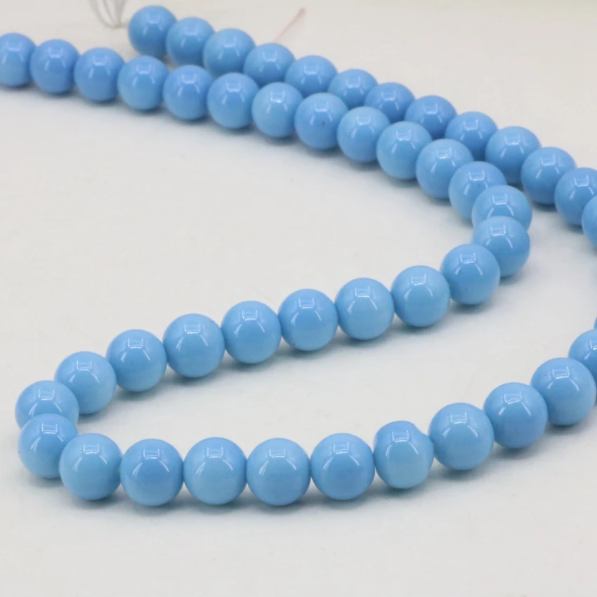 15 colors 8mm round baking paint glass loose beads fit diy necklace/bracelet for women accessories spacers jewelry 15inch B3248