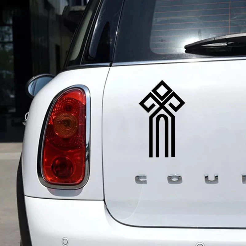 CS-1034#Various Sizes Chur Slavic symbol funny car sticker vinyl decal white/black for auto car stickers styling