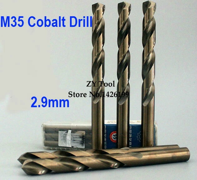 10PCS TG 2.9mm cobalt high speed steel straight shank drill Hep flowers Hep flowers stainless steel straight shank drill