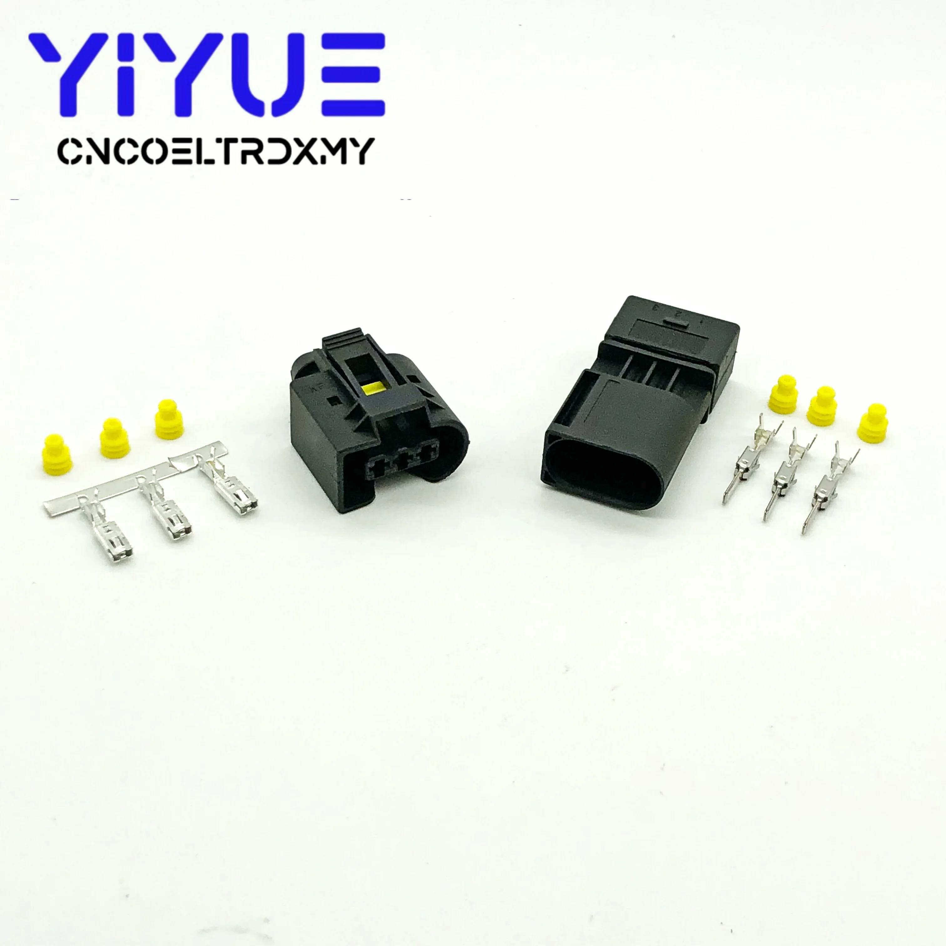 Juego de 5 inyectores de 3 pines para coche, Conector de cable eléctrico con Sensor ABS, enchufe hembra y macho 09 4413 11 / 22140492050 para Benz BMW Kostal