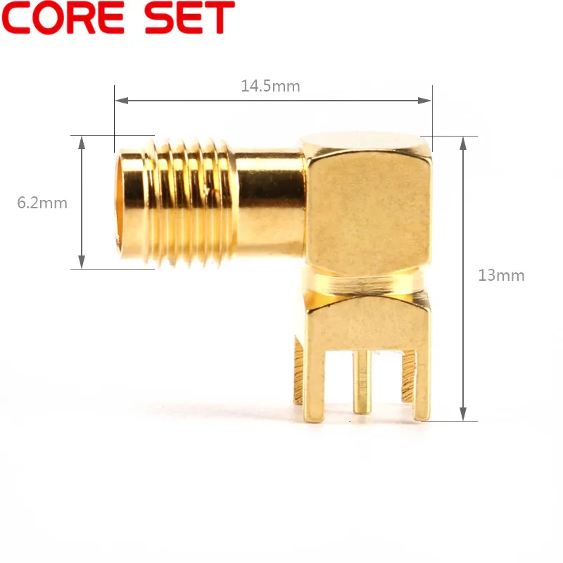 2/5/10PCS SMA Female Thru Hole plug Right Angle 90 DEGREE ( SMA-KWE ) PCB Mount Connector RF Adapter Best Quality