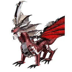 2019 Piececool 3D Metal Puzzle The Black Dragon Model DIY Laser Cut Assemble Jigsaw Toy Desktop decoration GIFT For Audit kids