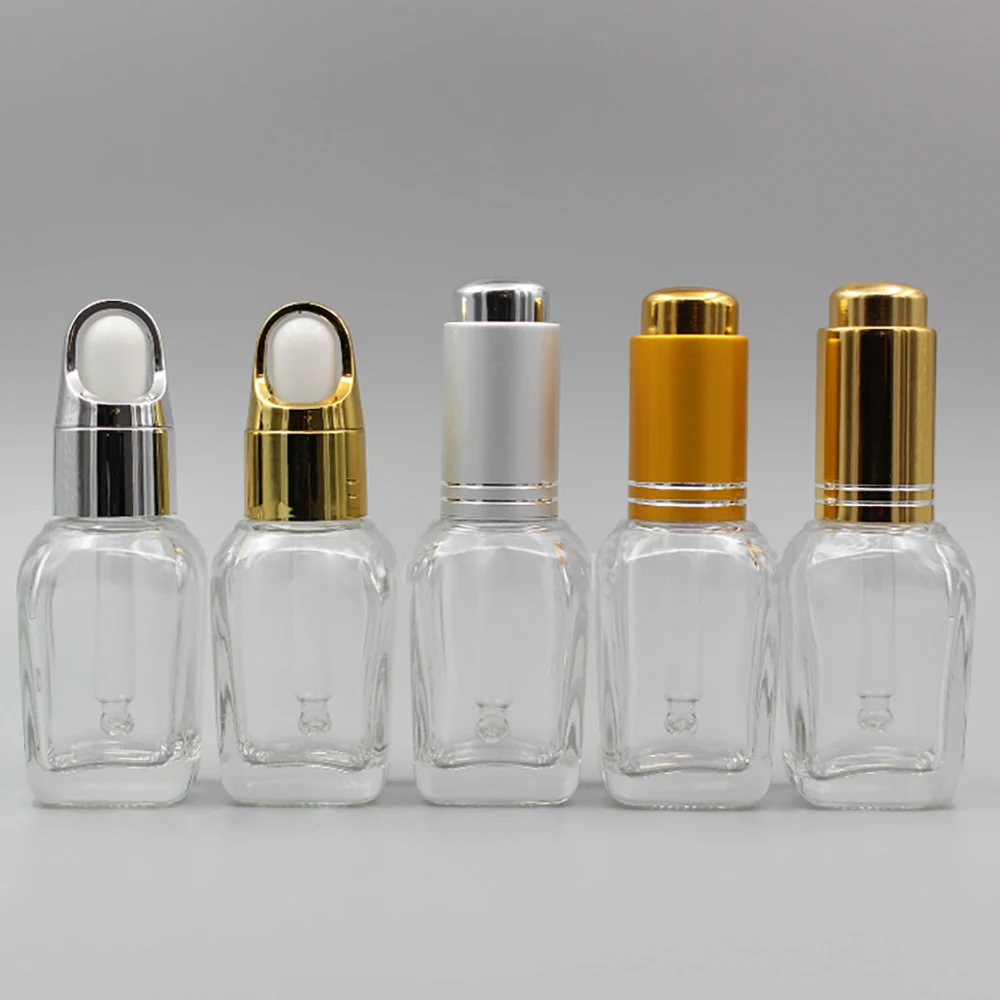 

Luxury massage oil bottle glass 20ml dropper glass bottle with glass pipette for oil serum