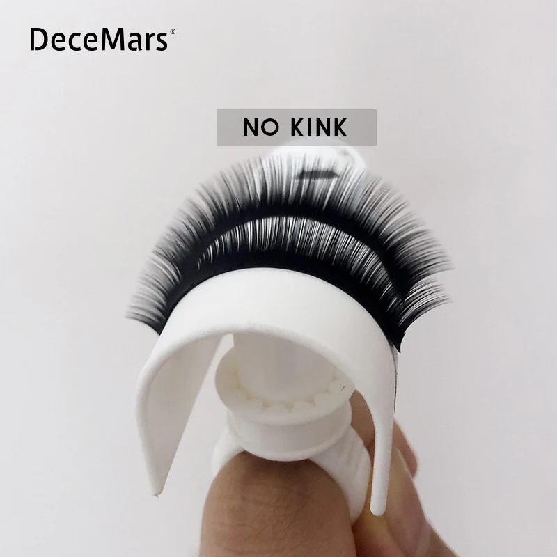 DeceMars Eyelash Extension Glue Ring U-shape Ring Adhesive Eyelash Pallet Holder Set Makeup Kit Tool