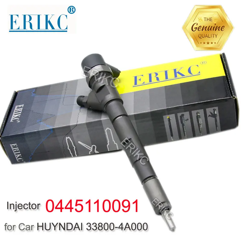 4PCS NEW 0445110091 Diesel Fuel Nozzle Injector 0445 110 091 Fuel Dispenser Injector 0 445 110 091 for HUYNDAI 33800-4A000