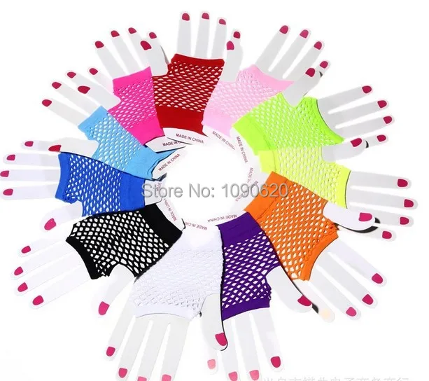 2017 hot selling  Mesh glove Performance rock street dance glove sexy glove Women Fingerless Gloves Sexy Party Lace Mittens