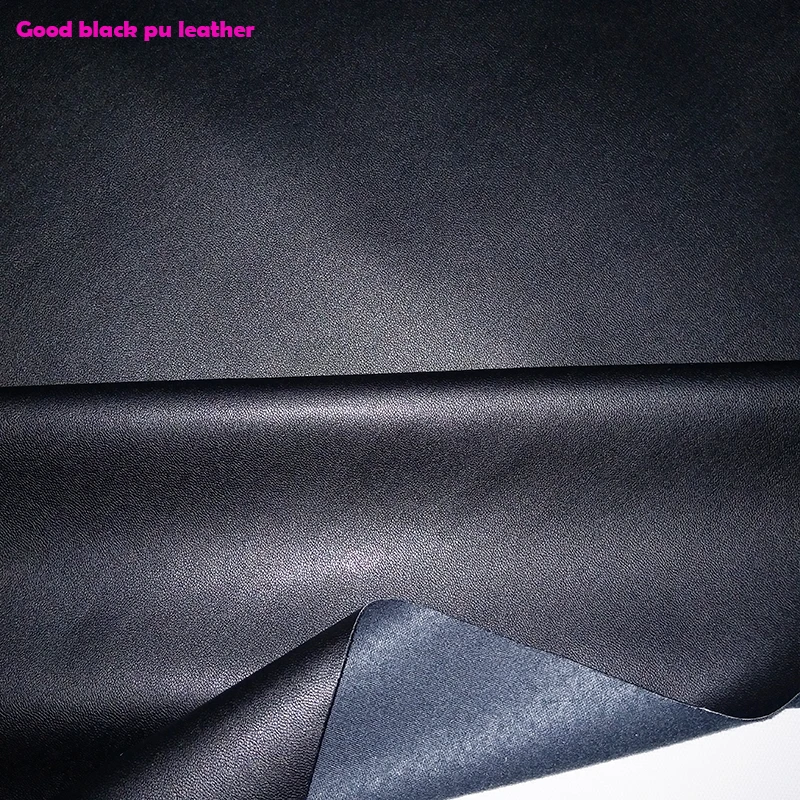 Good 69*50cm Black Garment Faux Leather Fabric PU Leather PU Synthetic Leather Fabric Sewing Material Diy Pants Clothing Jacket