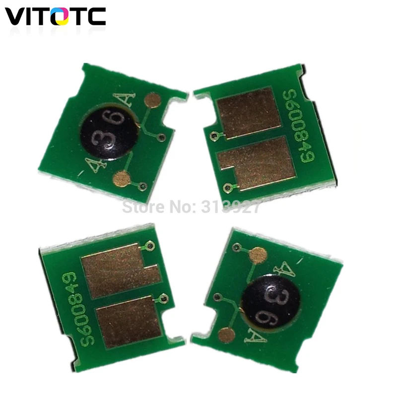 Chip de tóner CB436A CB436 B436A 436A Compatible con HP M1120 M1522 P1505 impresora láser reinicio de polvo recarga chips de cartucho negro