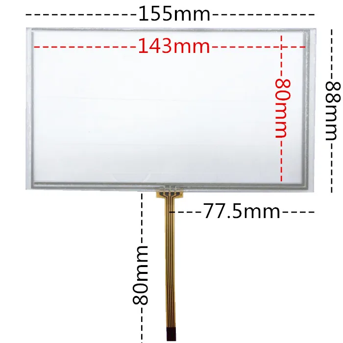 6.2 inch LCD touch screen touch screen car DVD navigation GPS machine screen touch panel