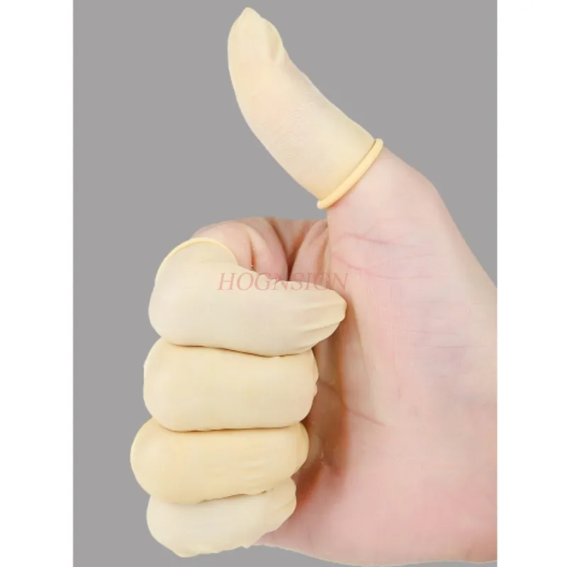 500g Disposable finger sets Latex non-slip wear-resistant rubber finger waterproof protective work beauty nail massage finger